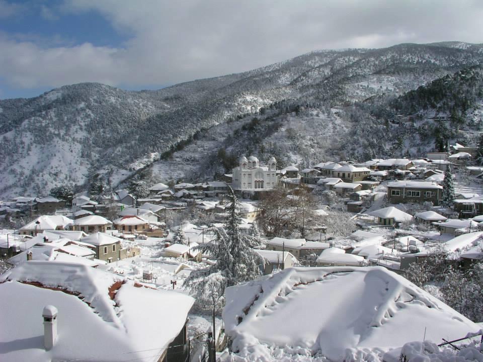 Capuralli Hotel Pedhoulas Bagian luar foto